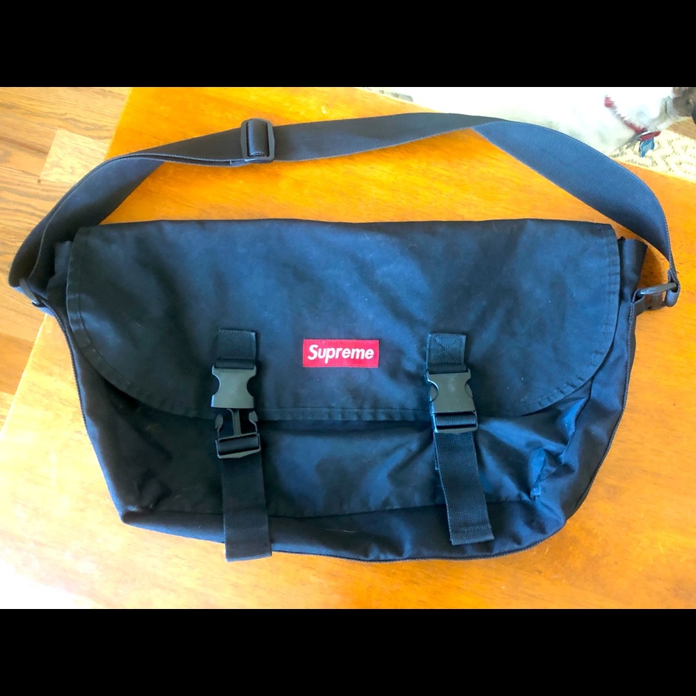 Black Supreme messenger bag